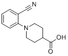 1-(2-氰基苯基)哌啶-4-羧酸分子结构 (CAS 937601-79-1)