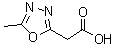 5-甲基-1,3,4-恶二唑-2-乙酸分子结构 (CAS 937684-91-8)
