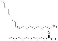 (Z)-9-十八碳烯-1-胺月桂酸盐分子结构 (CAS 93777-51-6)