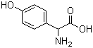 4-羟基苯甘氨酸分子结构 (CAS 938-97-6)