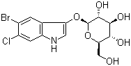 5-溴-6-氯-1H-吲哚-3-基 beta-D-吡喃葡萄糖苷分子结构 (CAS 93863-89-9)