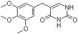 5-[(3,4,5-三甲氧基苯基)甲基]-2,4(1H,3H)-嘧啶二酮分子结构 (CAS 93885-69-9)