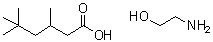 3,5,5-三甲基己酸与2-氨基乙醇的化合物分子结构 (CAS 93894-11-2)