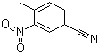 4-甲基-3-硝基苯甲腈分子结构 (CAS 939-79-7)