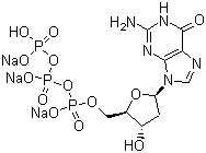 structure of CAS# 93919-41-6, 2'-Deoxyguanosine-5'-triphosphate trisodium salt;2'-Deoxyguanosine 5'-(tetrahydrogen triphosphate) trisodium salt; dGTP.Na3