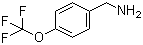 结构式 CAS# 93919-56-3, 4-(三氟甲氧基)苯甲胺; 对三氟甲氧基苄胺