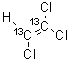 1,1,2-三氯乙烯-<sup>13</sup>C<sub>2</sub>分子结构 (CAS 93952-00-2)