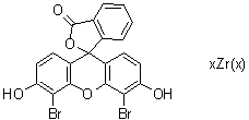 D&C Orange 5 zirconium lake分子结构 (CAS 93980-88-2)
