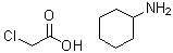 氯乙酸环己胺盐分子结构 (CAS 93982-95-7)