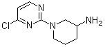 结构式 CAS# 939986-02-4, 1-(4-氯-2-嘧啶基)-3-哌啶胺