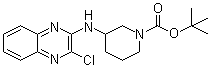 3-[(3-氯-2-喹喔啉基)氨基]-1-哌啶甲酸叔丁酯分子结构 (CAS 939986-04-6)