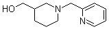 结构式 CAS# 939986-40-0, 1-(2-吡啶基甲基)-3-哌啶甲醇