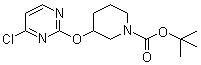 结构式 CAS# 939986-47-7, 3-[(4-氯-2-嘧啶基)氧基]-1-哌啶甲酸叔丁酯