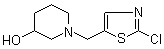 结构式 CAS# 939986-51-3, 1-[(2-氯-5-噻唑基)甲基]-3-哌啶醇