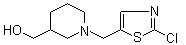 结构式 CAS# 939986-52-4, 1-[(2-氯-5-噻唑基)甲基]-3-哌啶甲醇