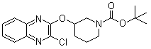 3-[(3-氯-2-喹喔啉基)氧基]-1-哌啶甲酸叔丁酯分子结构 (CAS 939986-62-6)