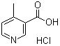 4-甲基烟酸盐酸盐分子结构 (CAS 94015-05-1)