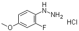 (2-Fluoro-4-methoxyphenyl)hydrazine hydrochloride (1:1) molecular structure (CAS 940298-93-1)