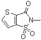 2-甲基噻吩并[2,3-d]异噻唑-3(2H)-酮 1,1-二氧化物分子结构 (CAS 94040-09-2)