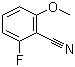 2-氟-6-甲氧基苯腈分子结构 (CAS 94088-46-7)