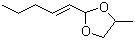 反式-2-己烯醛丙二醇缩醛分子结构 (CAS 94089-21-1)