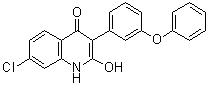 7-氯-2-羟基-3-(3-苯氧基苯基)-4(1H)-喹啉酮分子结构 (CAS 940943-34-0)