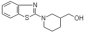 1-(2-Benzothiazolyl)-3-piperidinemethanol molecular structure (CAS 941030-87-1)