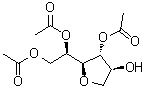 1,4-脱水-D-山梨糖醇 3,5,6-三乙酸酯分子结构 (CAS 94108-70-0)