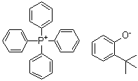四苯基鏻 2-叔丁基苯酚盐分子结构 (CAS 94231-23-9)