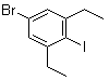 5-溴-1,3-二乙基-2-碘苯分子结构 (CAS 942475-12-9)