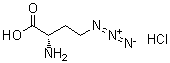 (2S)-2-氨基-4-叠氮基丁酸盐酸盐分子结构 (CAS 942518-29-8)