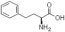 结构式 CAS# 943-73-7, S-苯基丁氨酸; L-2-氨基-4-苯基丁酸