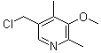 5-(氯甲基)-3-甲氧基-2,4-二甲基吡啶分子结构 (CAS 943315-20-6)