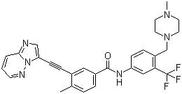 Ponatinib分子结构 (CAS 943319-70-8)
