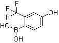4-Hydroxy-2-(trifluoromethyl)benzeneboronic acid molecular structure (CAS 943918-05-6)