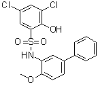 3,5-二氯-2-羟基-N-(4-甲氧基[1,1'-联苯]-3-基)苯磺酰胺分子结构 (CAS 943962-47-8)