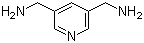 3,5-双(氨甲基)吡啶分子结构 (CAS 94413-66-8)