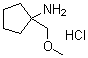 1-(甲氧基甲基)环戊胺盐酸盐分子结构 (CAS 944146-30-9)