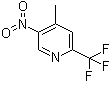 4-甲基-5-硝基-2-三氟甲基吡啶分子结构 (CAS 944317-53-7)