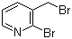 2-溴-3-(溴甲基)吡啶分子结构 (CAS 94446-97-6)