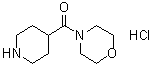 4-(吗啉基羰基)哌啶盐酸盐分子结构 (CAS 94467-73-9)