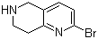 结构式 CAS# 944709-52-8, 2-溴-5,6,7,8-四氢-1,6-萘啶