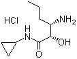 (2S,3S)-3-氨基-N-环丙基-2-羟基己酰胺盐酸盐分子结构 (CAS 944716-73-8)