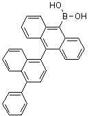 B-[10-(4-苯基-1-萘基)-9-蒽基]硼酸分子结构 (CAS 944801-29-0)