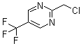 2-(Chloromethyl)-5-(trifluoromethyl)pyrimidine molecular structure (CAS 944900-08-7)