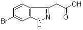 6-溴-1H-吲唑-3-乙酸分子结构 (CAS 944904-66-9)