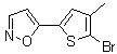 5-(5-溴-4-甲基噻吩-2-基)异恶唑分子结构 (CAS 945392-05-2)