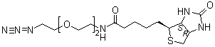 (3aS,4S,6aR)-N-[2-[2-(2-叠氮乙氧基)乙氧基]乙基]六氢-2-氧代-1H-噻吩并[3,4-d]咪唑-4-戊酰胺分子结构 (CAS 945633-30-7)