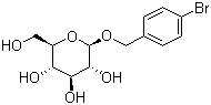 (4-溴苯基)甲基-beta-D-吡喃葡萄糖苷分子结构 (CAS 945675-82-1)