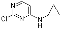 2-氯-N-环丙基-4-嘧啶胺分子结构 (CAS 945895-52-3)